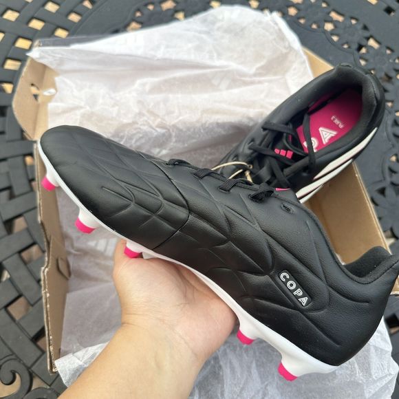 Adidas Copa Pure.3 FG Black Metallic Pink Men\'s Soccer Cleats HQ8942 main image 8